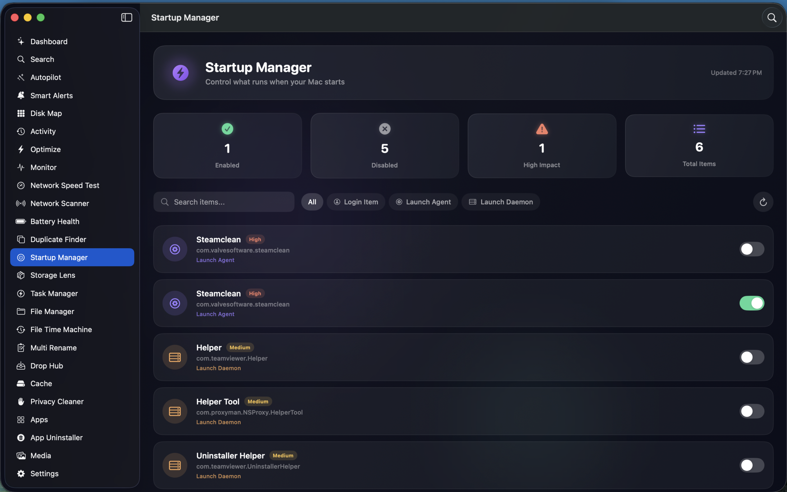 Startup Manager